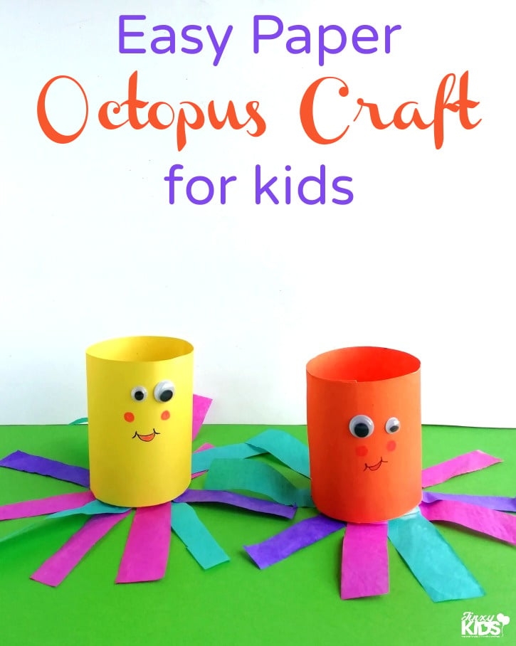 Easy Paper Octopus Craft For Kids Jinxy Kids