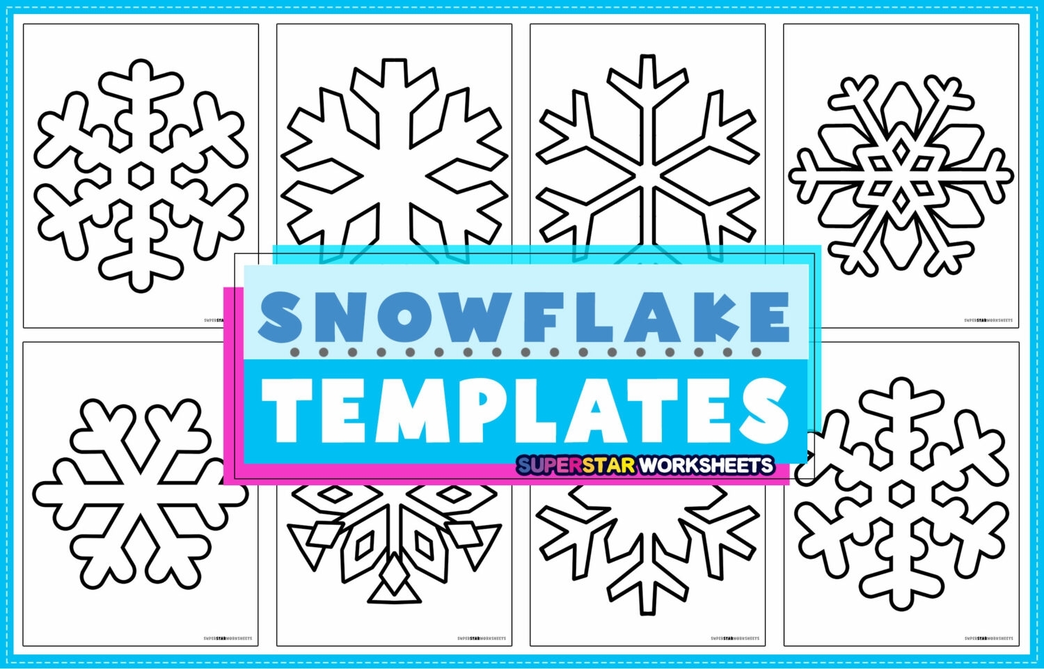 Easy Printable Snowflake Template Fillable Form 2023