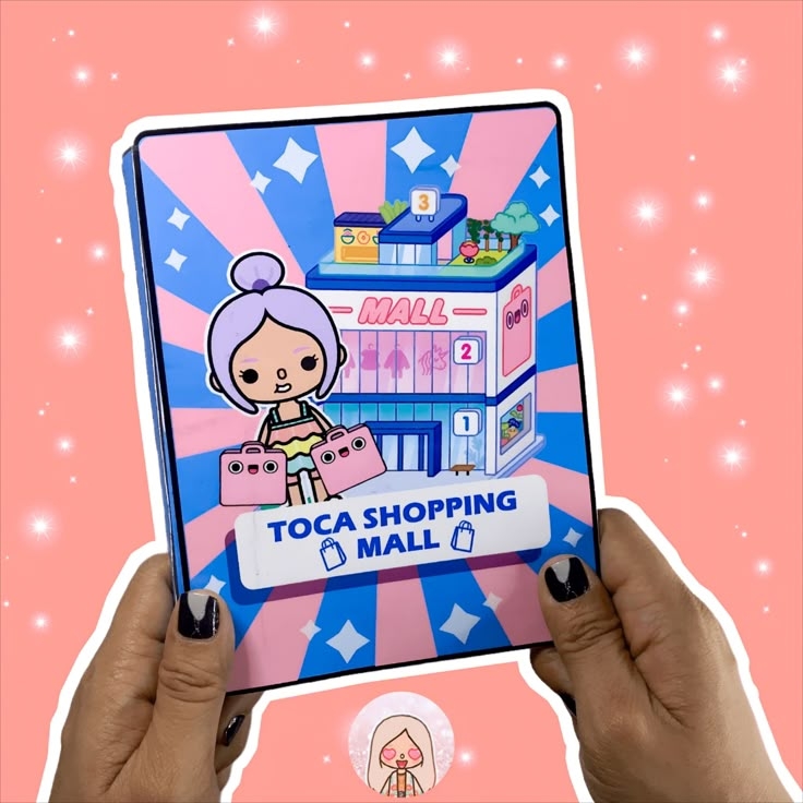 Easy Printable Toca Boca Quiet Book Shopping Mall Template Activity For 