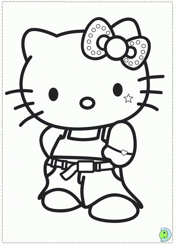 Easy To Draw Hello Kitty Coloring Home