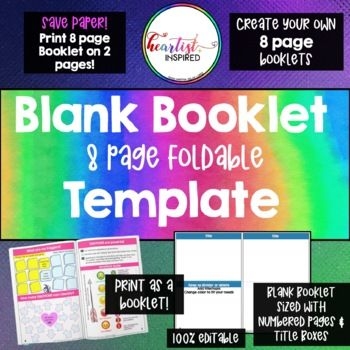 8 page foldable booklet template