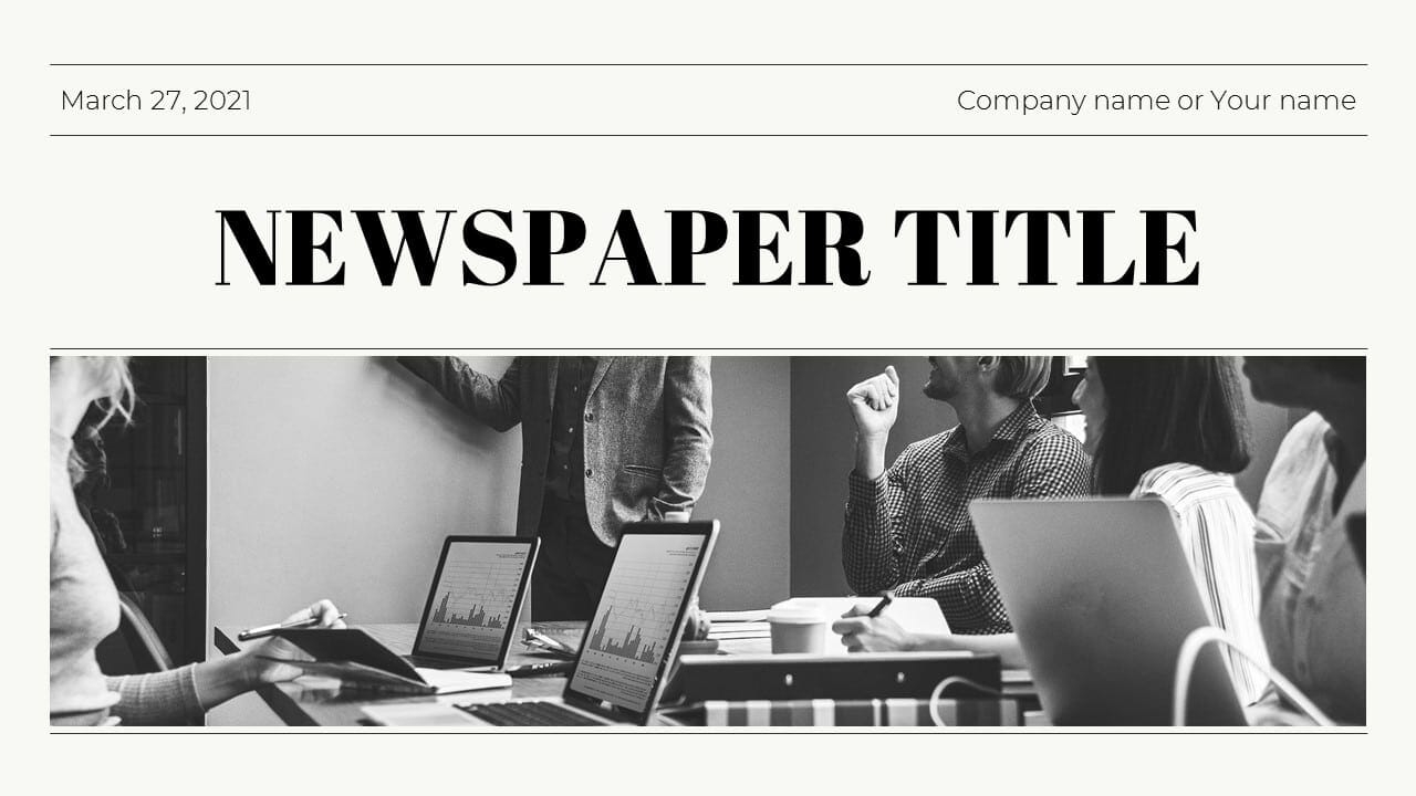 free editable newspaper template