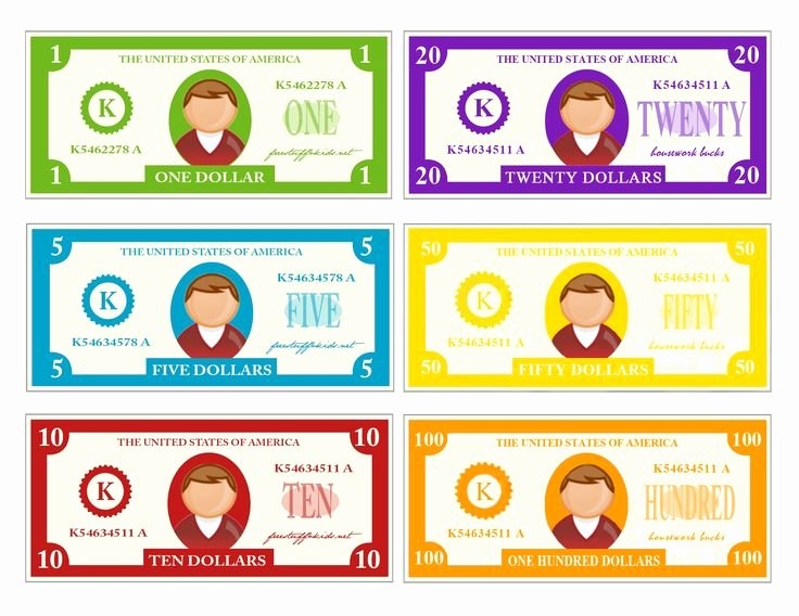 free editable play money template