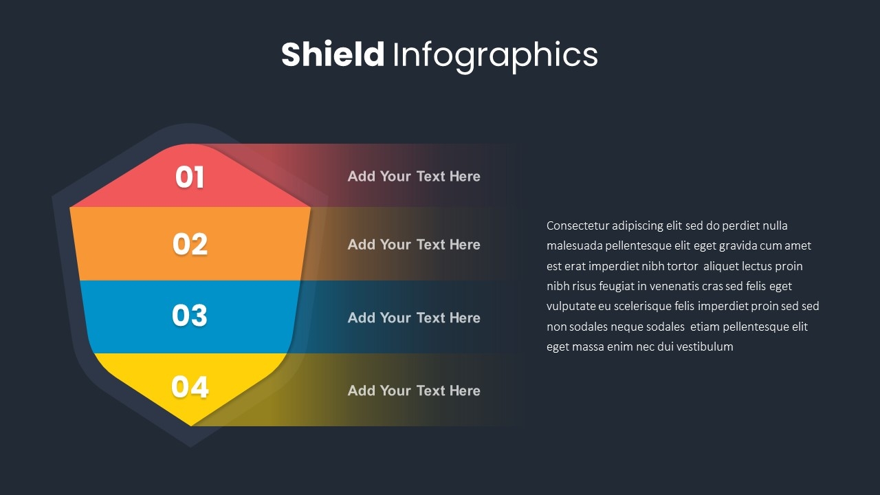 Editable Shield PowerPoint Template SlideBazaar