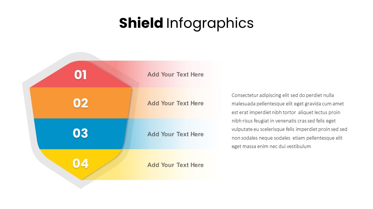 Editable Shield PowerPoint Template SlideBazaar