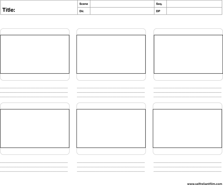 editable storyboard template word