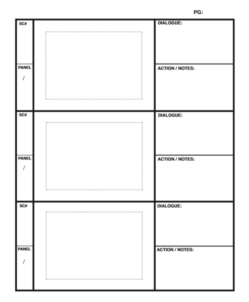 free storyboard template editable