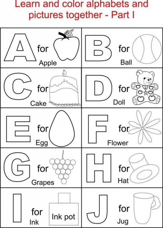 free printable learning color pages