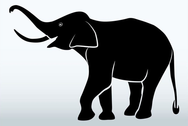 Elephant Silhouette Printable Printable Word Searches