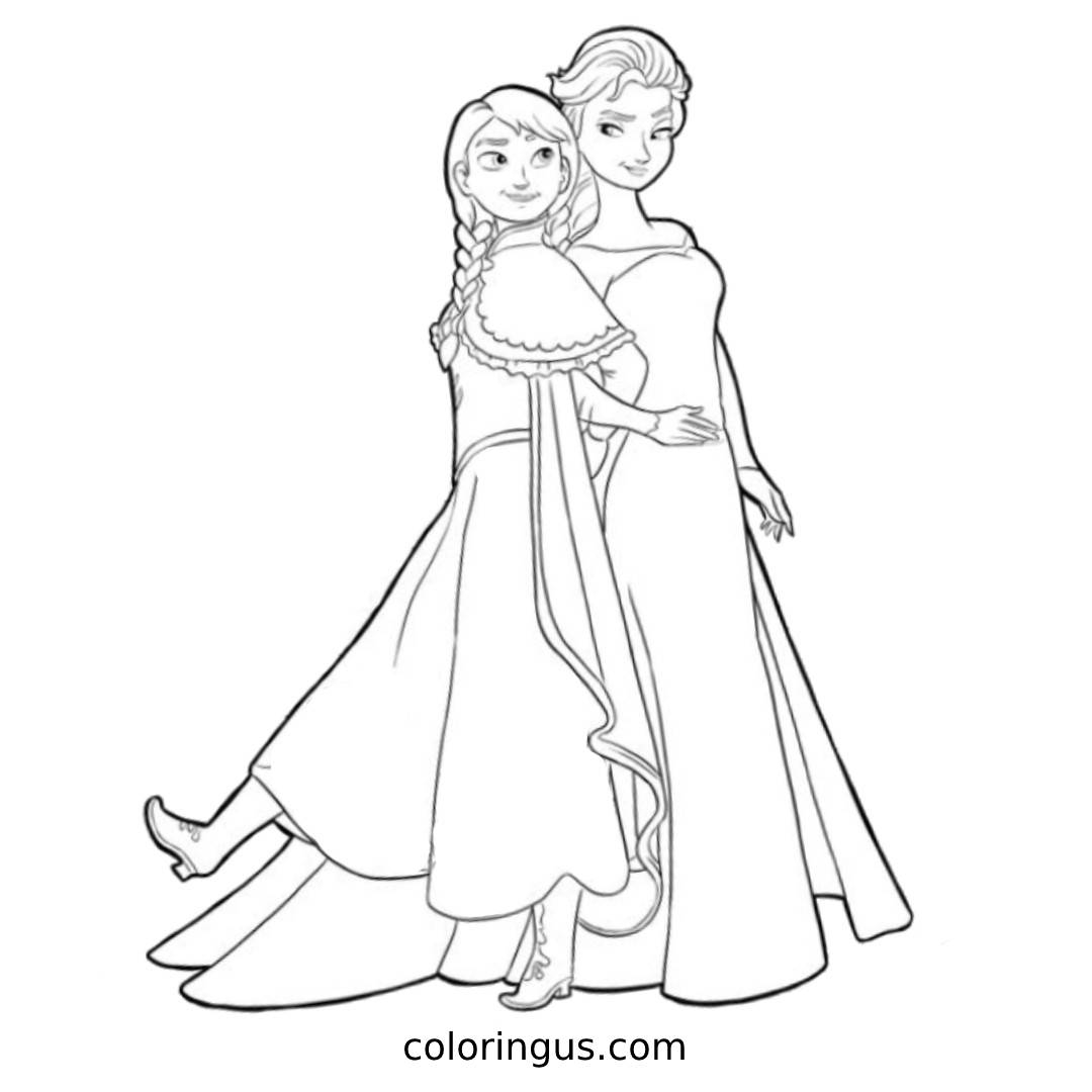 coloring worksheets Elsa