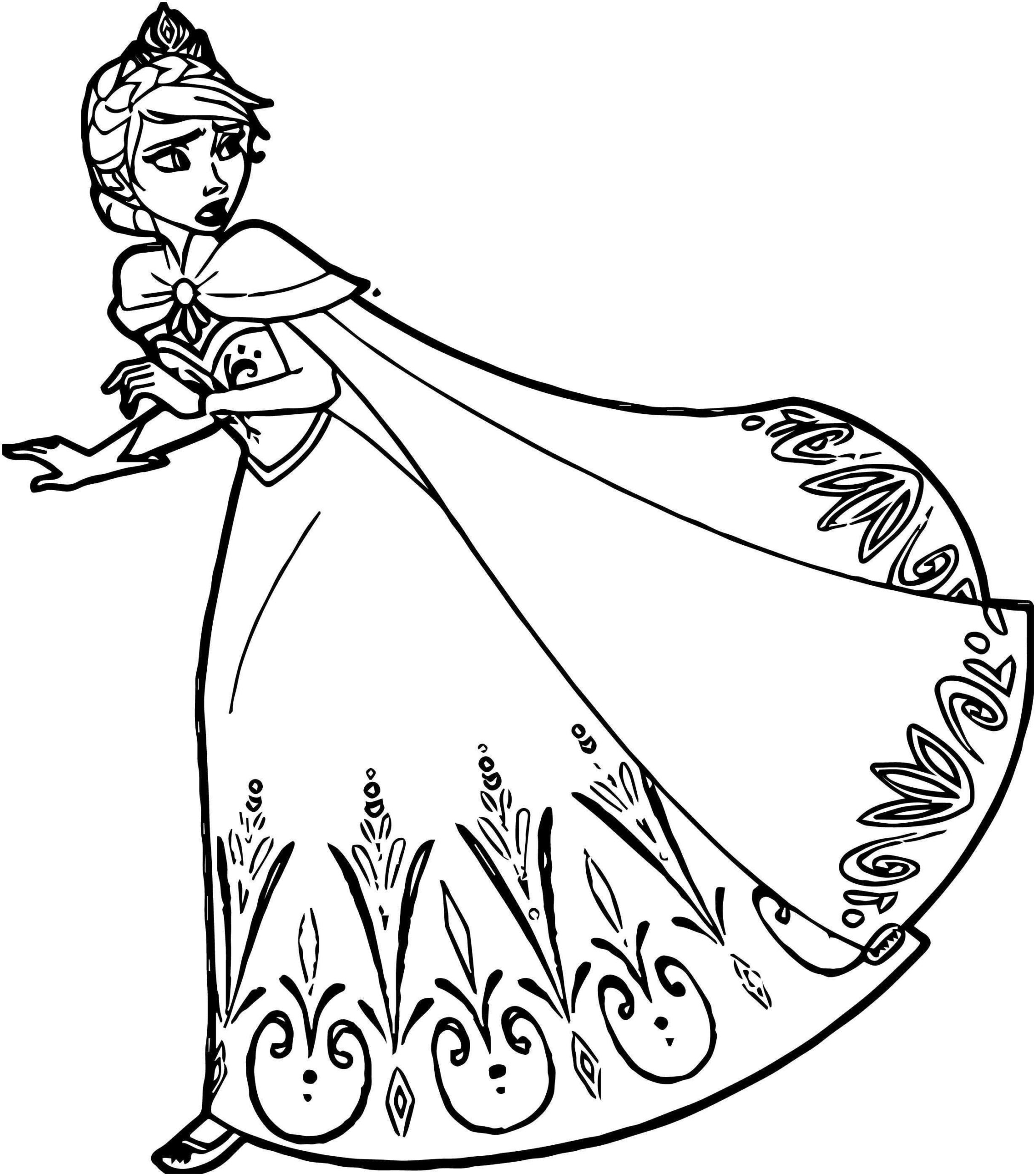 Elsa to color and print