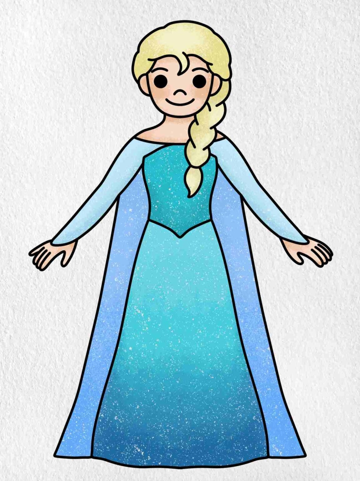 Elsa Drawing easy HelloArtsy