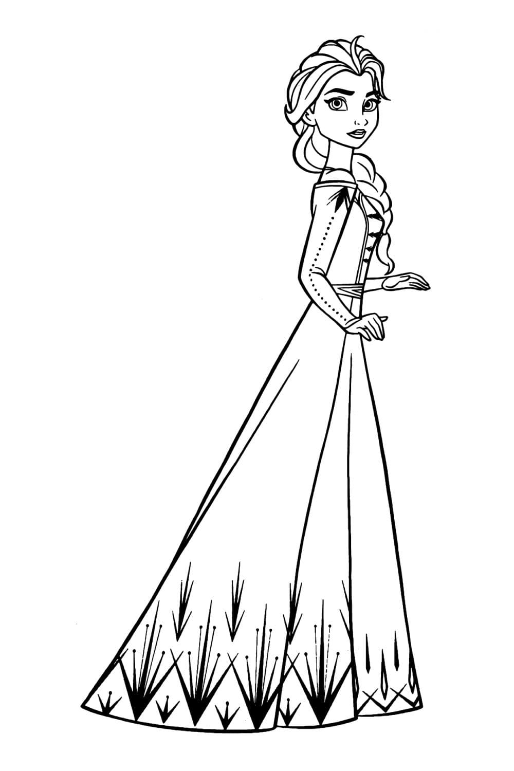 Elsa Face Printable