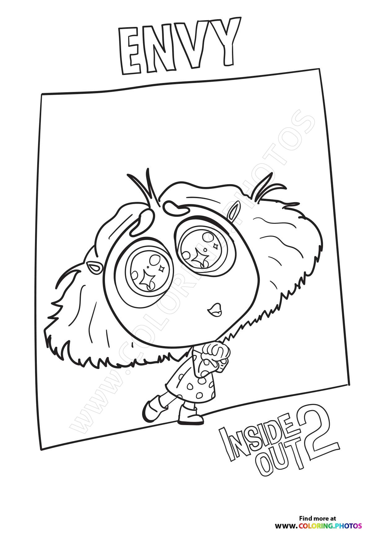 Inside Out coloring page printable