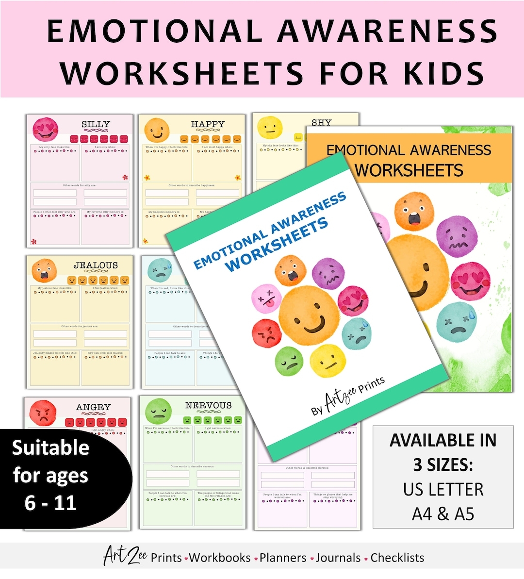 worksheets for kids emotional health
