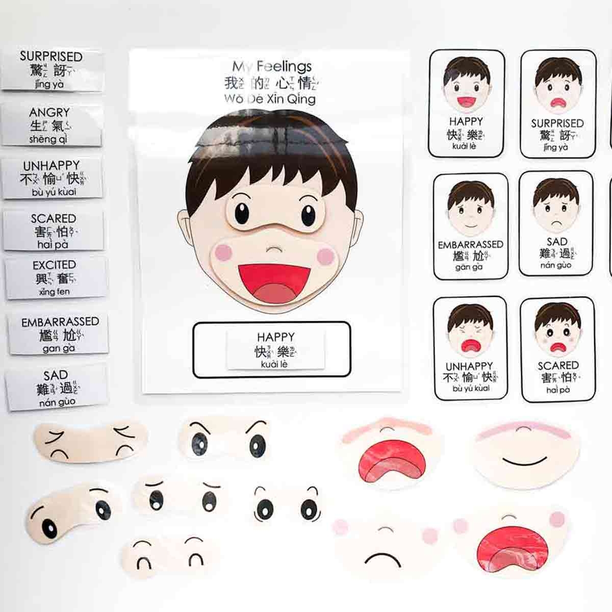 Emotions And Feelings Printable Worksheets Emotions Flashcards Images
