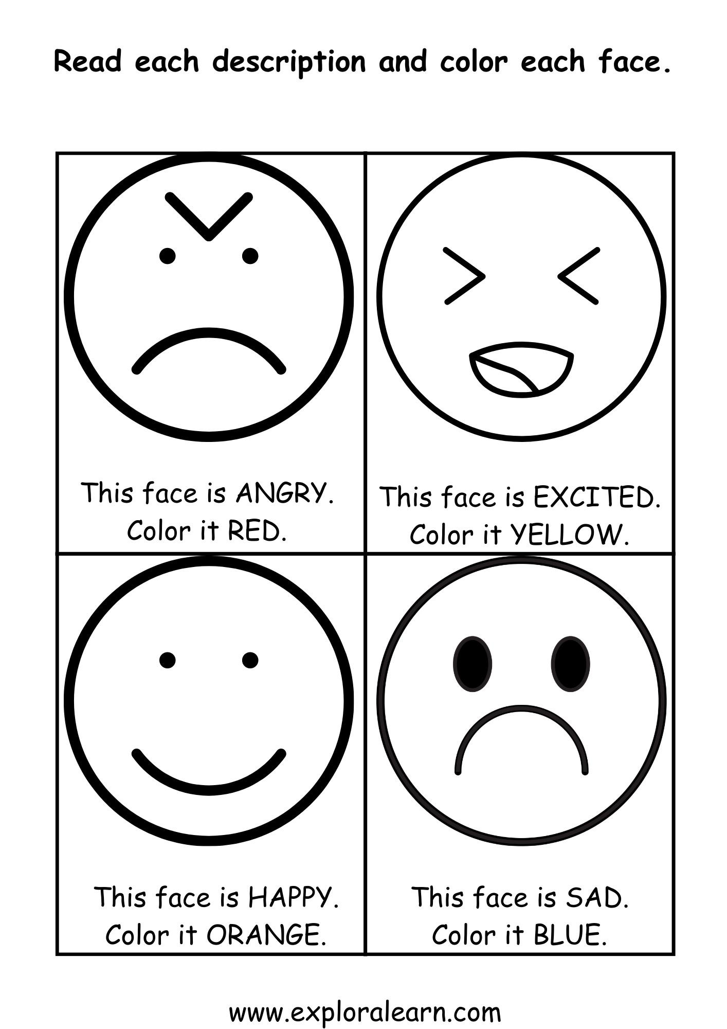 Emotions Worksheets Scared Planerium Worksheets Library