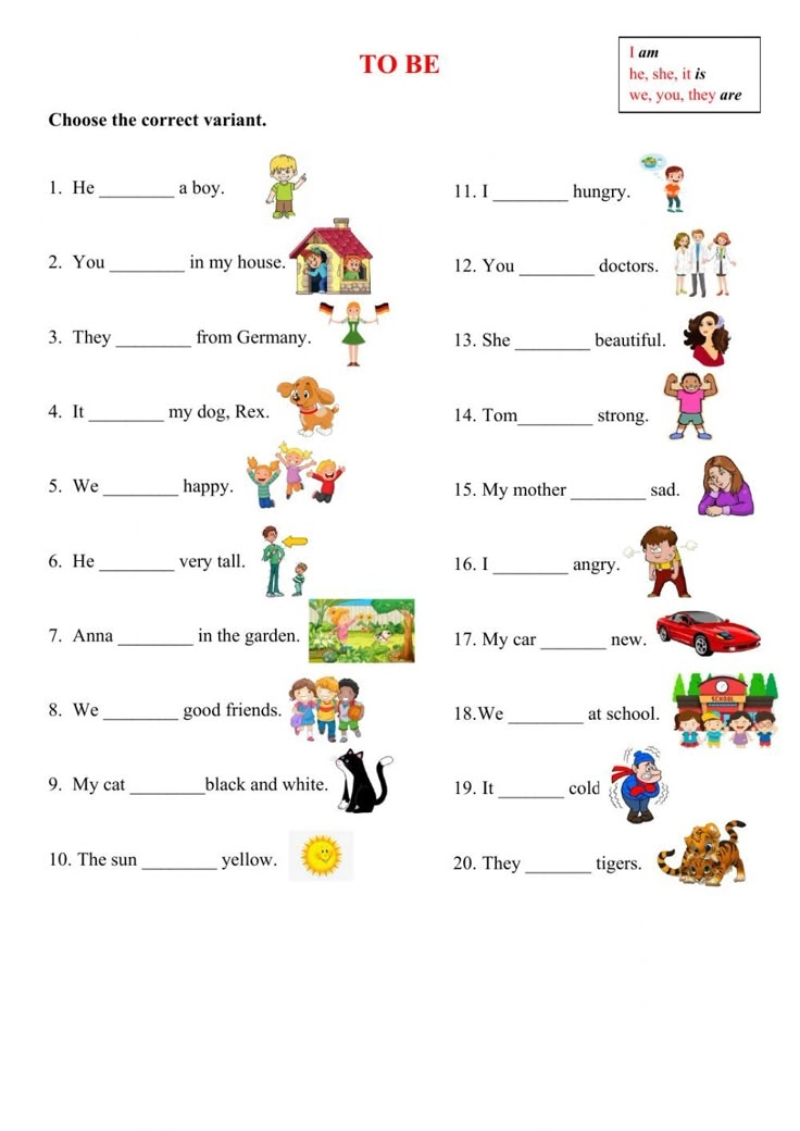English Grammar Exercises For Children