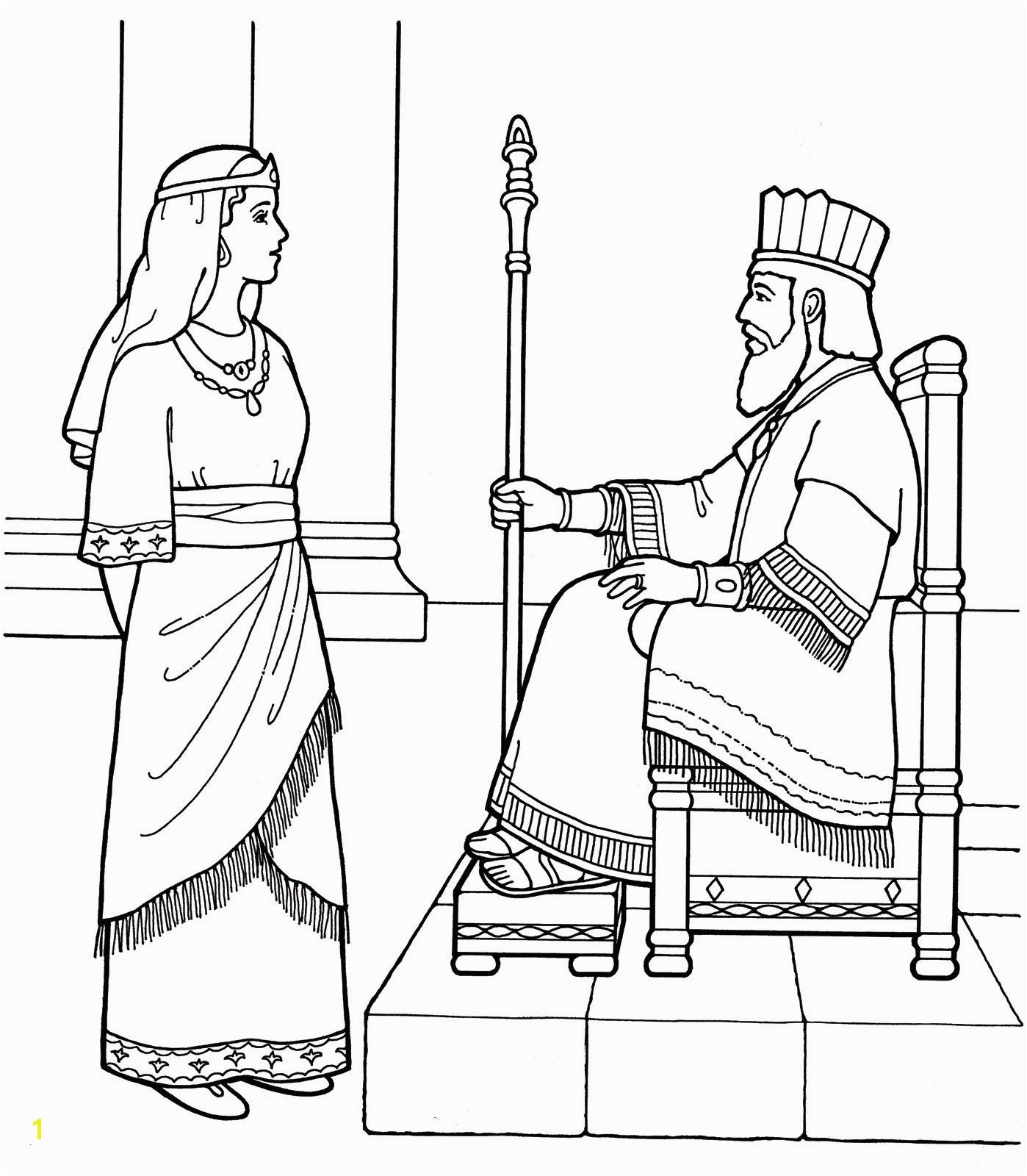 Esther And Mordecai Coloring Pages Coloring Pages