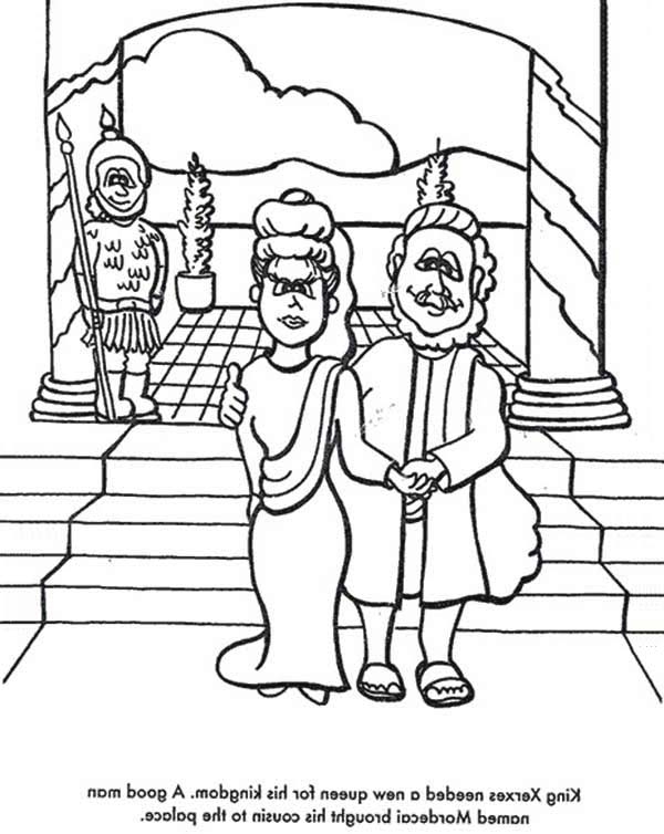Esther Becomes Queen Esther Coloring Page Kids Play Color