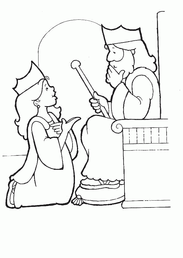 Esther Coloring Pages Coloring Home