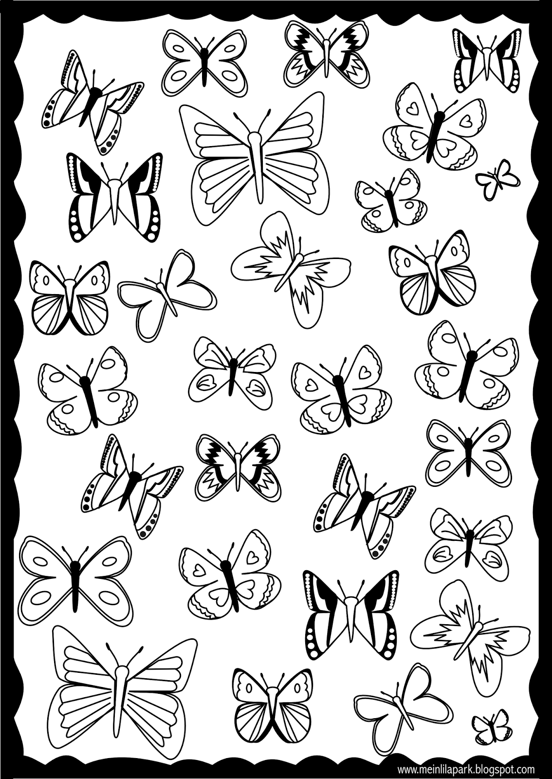 Small Butterfly Printable