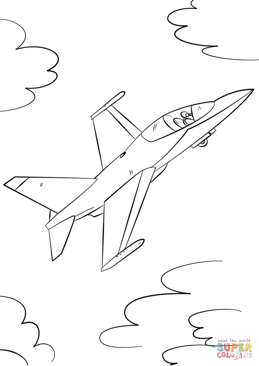 F 35 Coloring Page