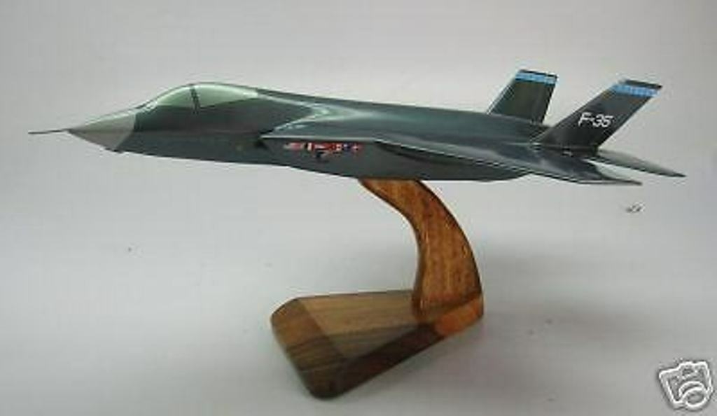 F 35 Lightning II Stealth Multirole Fighter F35 Airplane Desk Wood 