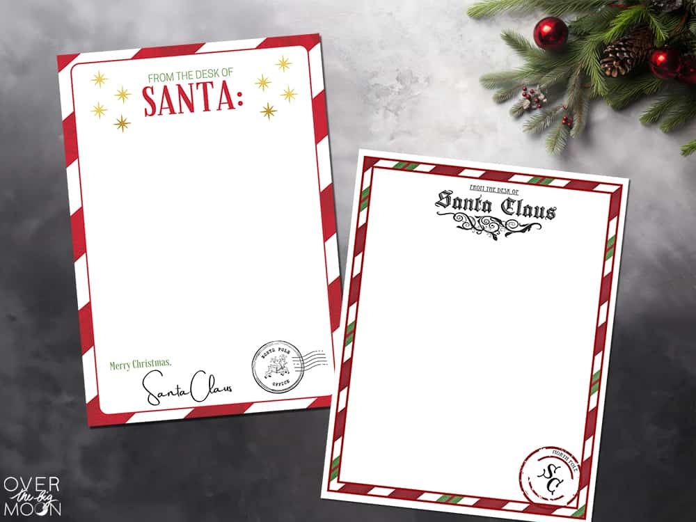 printable template santa letter
