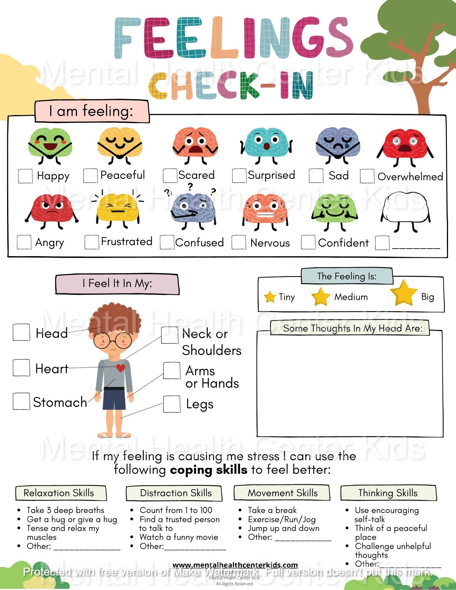 understanding feelings and emotions worksheet