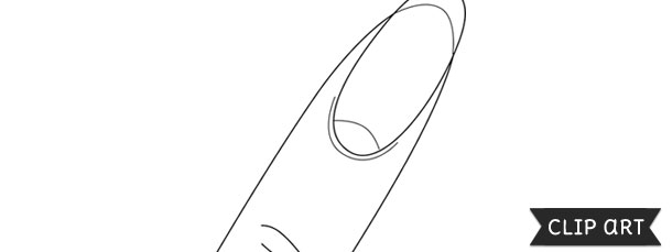 Fingernail Template Clipart