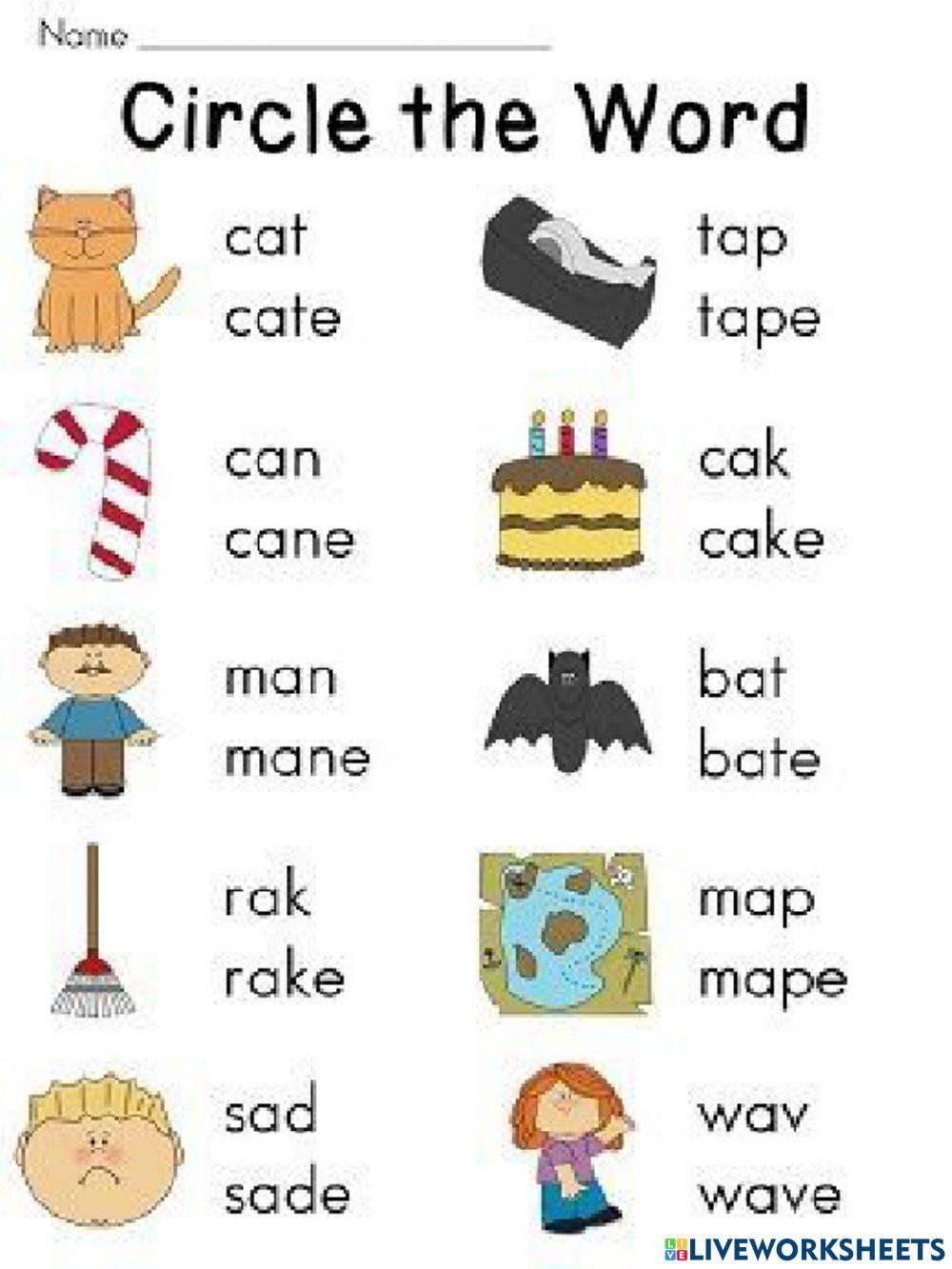 Finish The Silent E Word Worksheet Education Worksheets Library