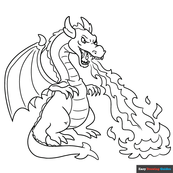 free dragon color picture