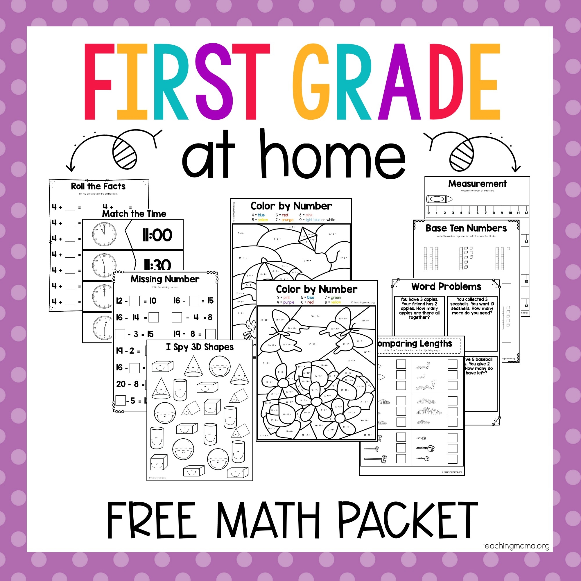 First Grade Math Teaching Mama