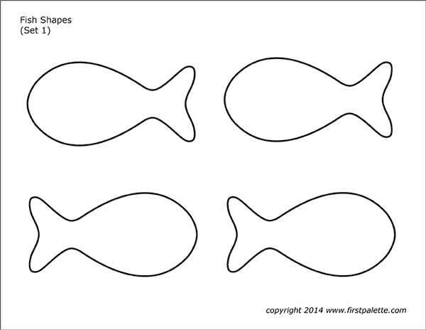 Fish Shapes Free Printable Templates Coloring Pages Firstpalette Com 