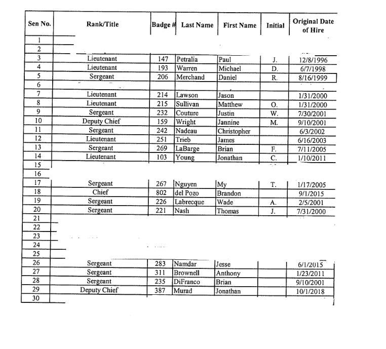 free roster template fivem