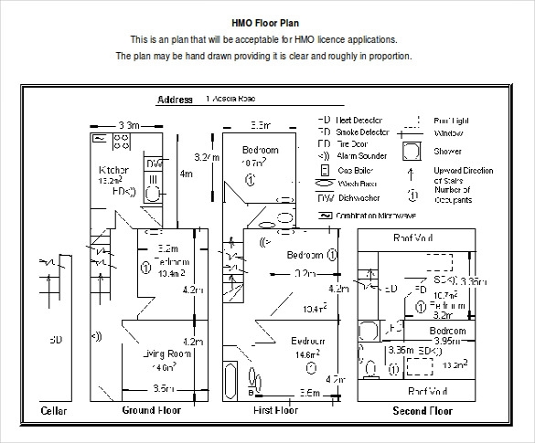 kitchen floor plan template