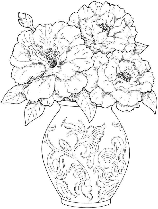 rose coloring pages for adults