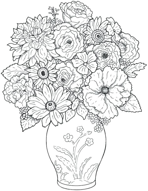 Flower Coloring Pages To Print Out At GetColorings Free Printable 