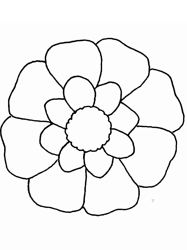 coloring flower images free