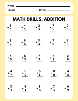 Free 1 Digit To 10 Addition Math Worksheet Free4Classrooms 