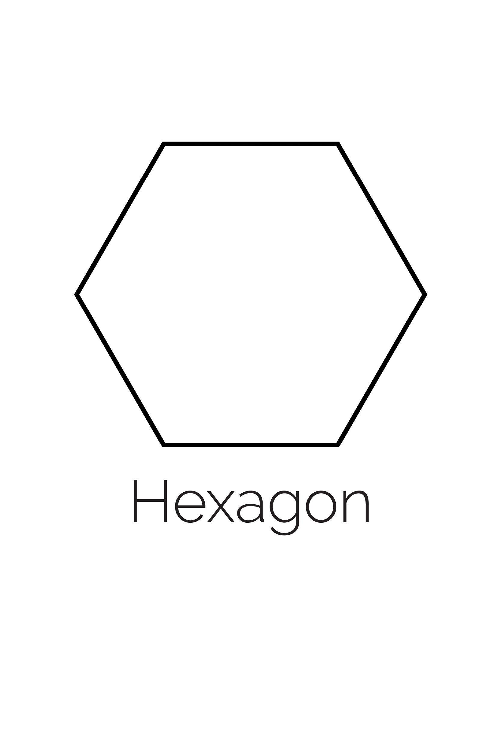 6 hexagon templates free printable