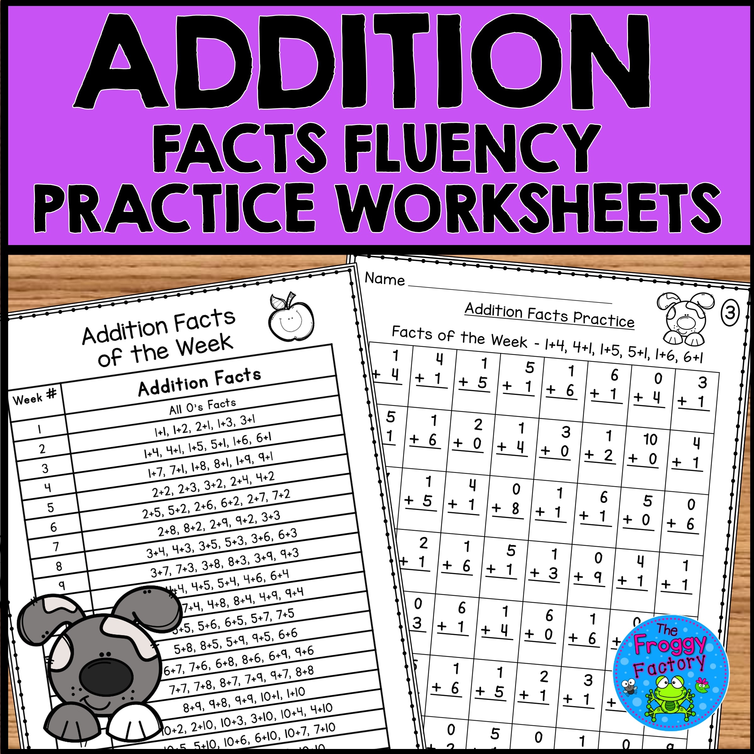 worksheets for kids addition