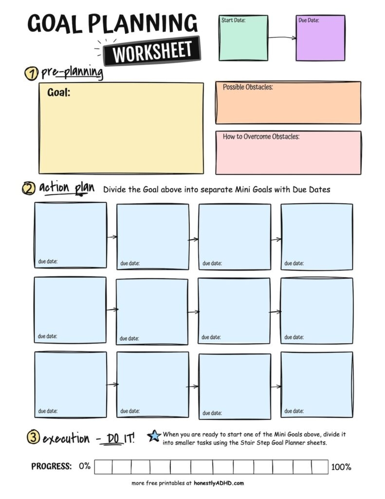 printable adhd worksheets