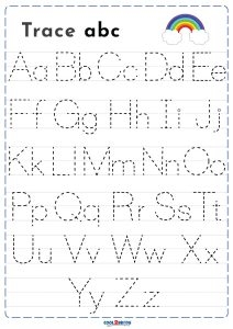 Free Alphabet Tracing Sheets Lewis Creative Worksheets Library