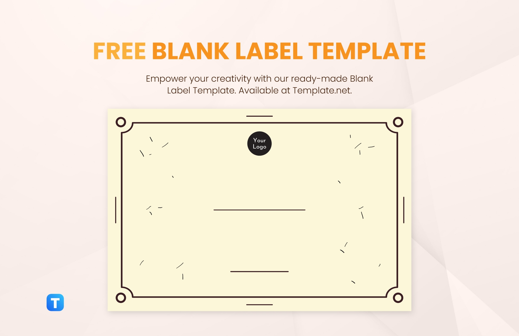 free blank label template