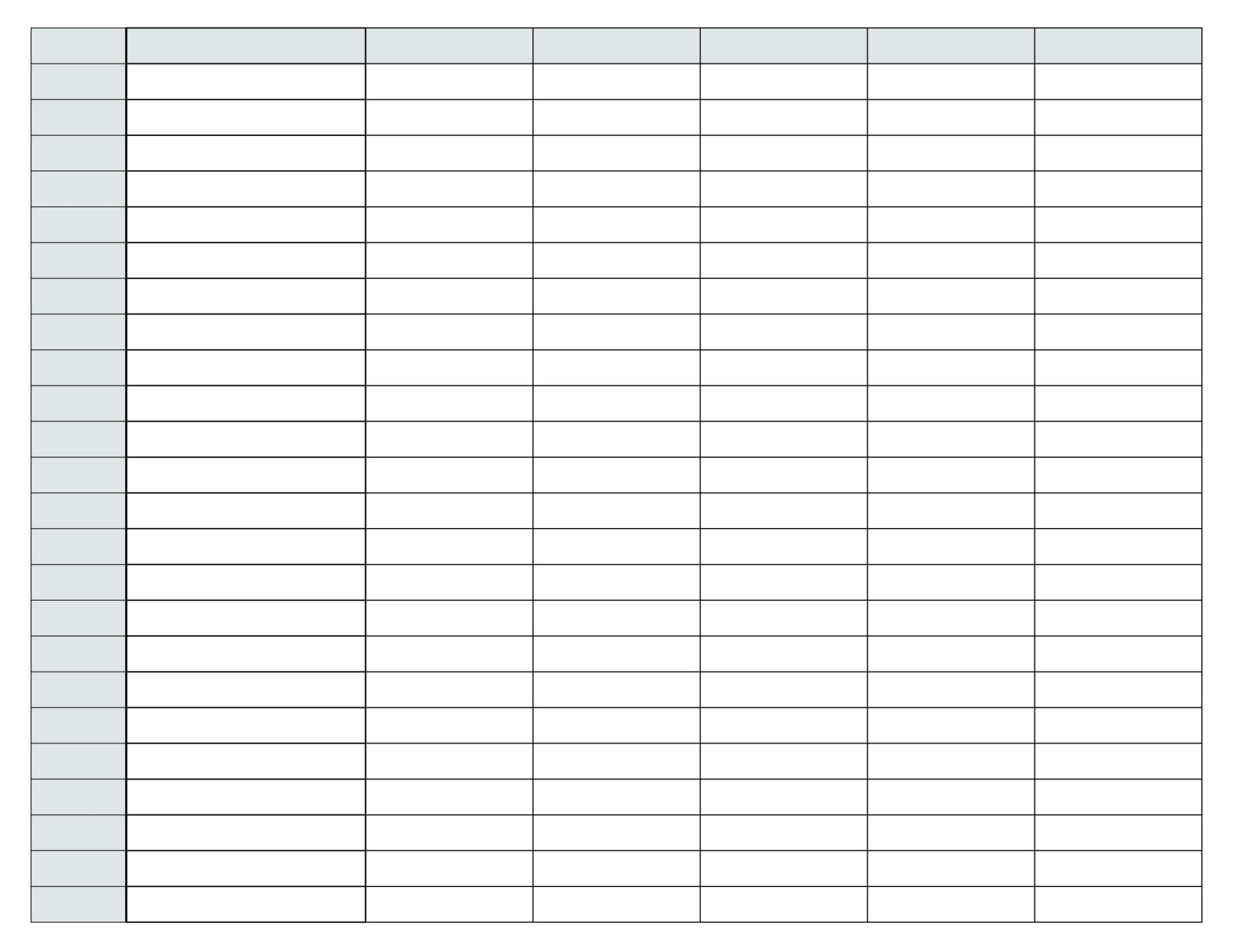 Free Blank Spreadsheet Templates Blank Spreadsheet Free Spreadsheet 