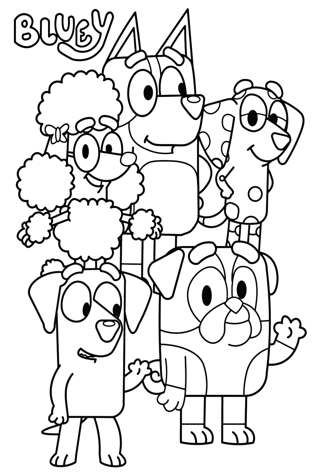 Free Bluey Coloring Pages Bluey Coloring Pages Coloring Pages For