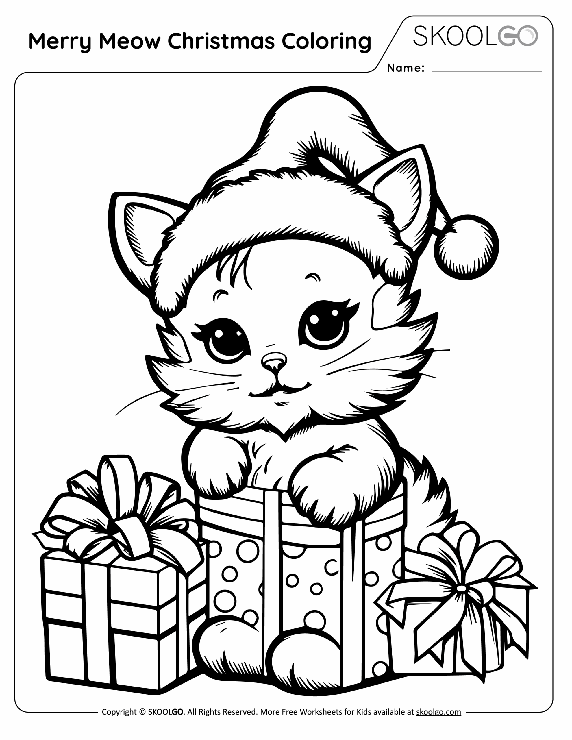 free printable christmas coloring sheets