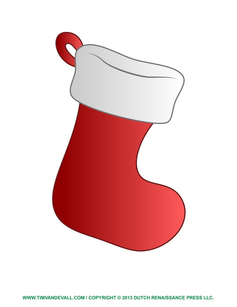 stocking template printable free